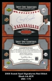 2005 Sweet Spot Signatures Red Stitch Black Ink #CR