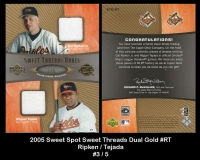 2005 Sweet Spot Sweet Threads Dual Gold #RT