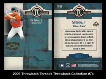 2005 Throwback Threads Throwback Collection #74
