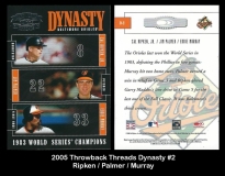 2005 Throwback Threads Dynasty #2