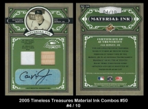 2005 Timeless Treasures Material Ink Combos #50