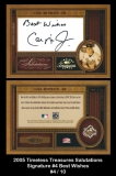 2005 Timeless Treasures Salutations Signature #4 Best Wishes