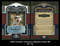 2005 Timeless Treasures Signature Silver #8