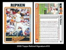 2005 Topps Retired Signature #10