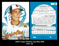 2005 Topps Rookie Cup Blue #48