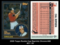 2005 Topps Rookie Cup Reprints Chrome #48
