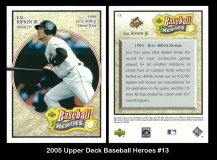 2005 Upper Deck Baseball Heroes #13