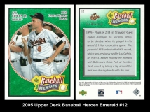 2005 Upper Deck Baseball Heroes Emerald #12