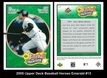 2005 Upper Deck Baseball Heroes Emerald #13