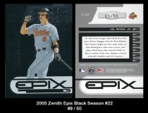 2005 Zenith Epix Black Season #22