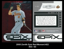 2005 Zenith Epix Red Moment #22
