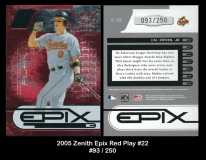 2005 Zenith Epix Red Play #22