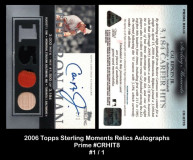 2006-Topps-Sterling-Moments-Relics-Autographs-Prime-CRHIT08