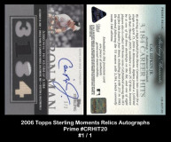 2006-Topps-Sterling-Moments-Relics-Autographs-Prime-CRHIT20
