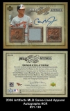 2006 Artifacts MLB Game-Used Apparel Autographs #CR
