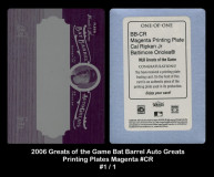 2006-Greats-of-the-Game-Bar-Barrel-Auto-Greats-Printing-Plates-Magenta-CR