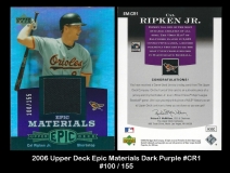 2006 Upper Deck Epic Materials Dark Purple #CR1
