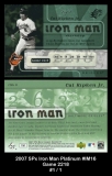 2007 SPx Iron Man Platinum #IM16 Game 2218
