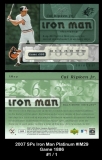 2007 SPx Iron Man Platinum #IM29 Game 1886