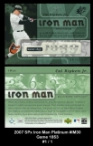 2007 SPx Iron Man Platinum #IM30 Game 1853