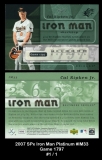 2007 SPx Iron Man Platinum #IM33 Game 1797