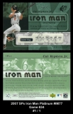2007 SPx Iron Man Platinum #IM77 Game 634