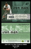2007 SPx Iron Man Platinum #IM80 Game 566