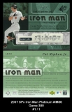 2007 SPx Iron Man Platinum #IM86 Game 380