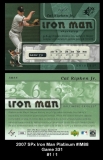 2007 SPx Iron Man Platinum #IM88 Game 331