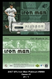 2007 SPx Iron Man Platinum #IM99 Game 41
