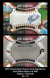 2007 Sweet Spot Classic Dual Signatures Gold Stitch Black Ink #RS