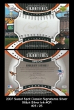 2007 Sweet Spot Classic Signatures Silver Stitch Silver Ink #CR
