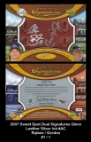 2007 Sweet Spot Dual Signatures Glove Leather Silver Ink #AC