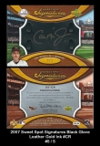 2007 Sweet Spot Signatures Black Glove Leather Gold Ink #CR