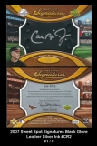 2007 Sweet Spot Signatures Black Glove Leather Silver Ink #CR2