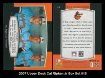 2007 Upper Deck Cal Ripken Jr Box Set #15