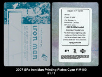 2007-SPx-Iron-Man-Printing-Plates-Cyan-IM100