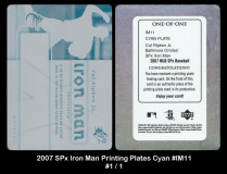 2007-SPx-Iron-Man-Printing-Plates-Cyan-IM11