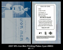2007-SPx-Iron-Man-Printing-Plates-Cyan-IM33