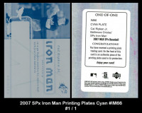 2007-SPx-Iron-Man-Printing-Plates-Cyan-IM66