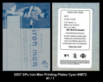 2007-SPx-Iron-Man-Printing-Plates-Cyan-IM72