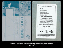 2007-SPx-Iron-Man-Printing-Plates-Cyan-IM74