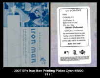 2007-SPx-Iron-Man-Printing-Plates-Cyan-IM90