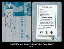 2007-SPx-Iron-Man-Printing-Plates-Cyan-IM97