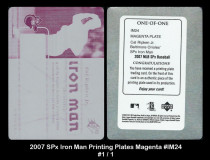2007-SPx-Iron-Man-Printing-Plates-Magenta-IM24