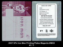 2007-SPx-Iron-Man-Printing-Plates-Magenta-IM33