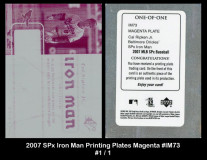 2007-SPx-Iron-Man-Printing-Plates-Magenta-IM73