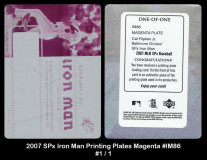 2007-SPx-Iron-Man-Printing-Plates-Magenta-IM86