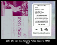 2007-SPx-Iron-Man-Printing-Plates-Magenta-IM97