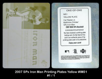 2007-SPx-Iron-Man-Printing-Plates-Yellow-IM51
